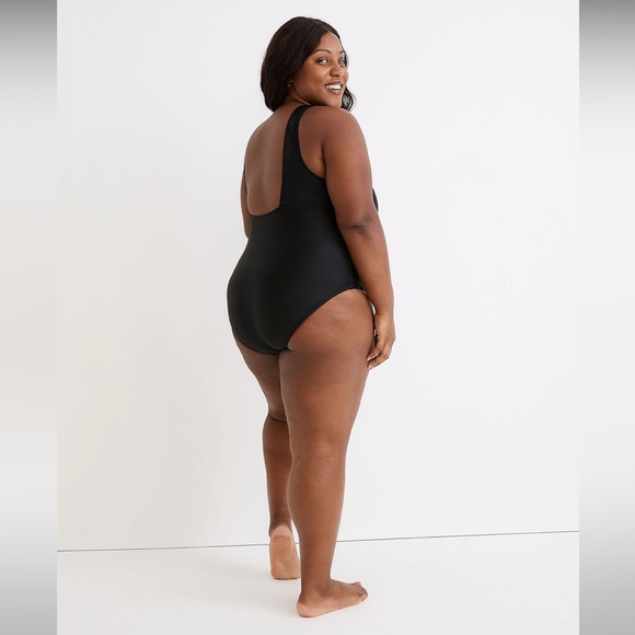 NWT Madewell Second Wave Square-Neck Tank One-Piece Swimsuit -3X - Picture 3 of 8